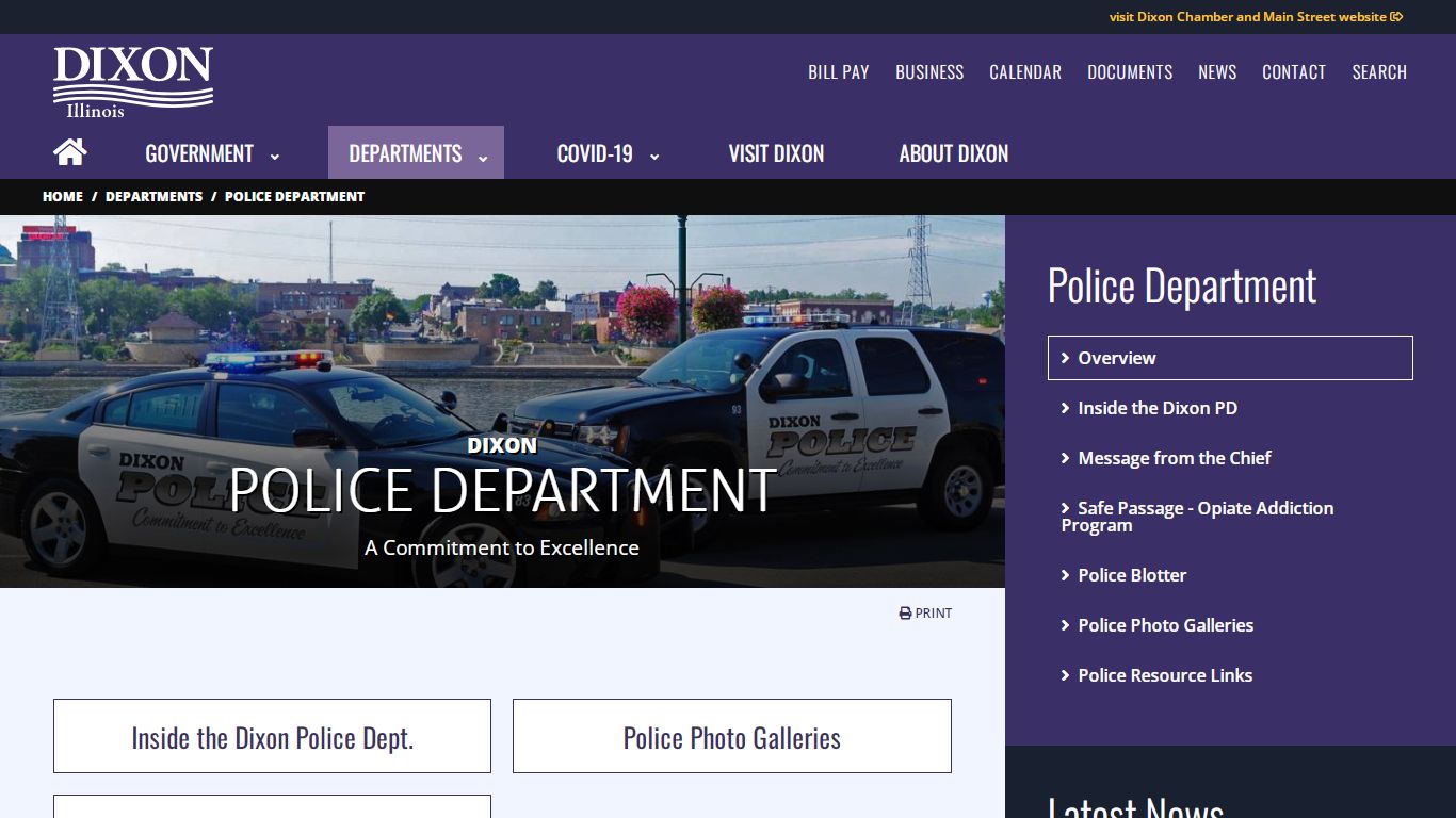 Police Department | City of Dixon Illinois Government