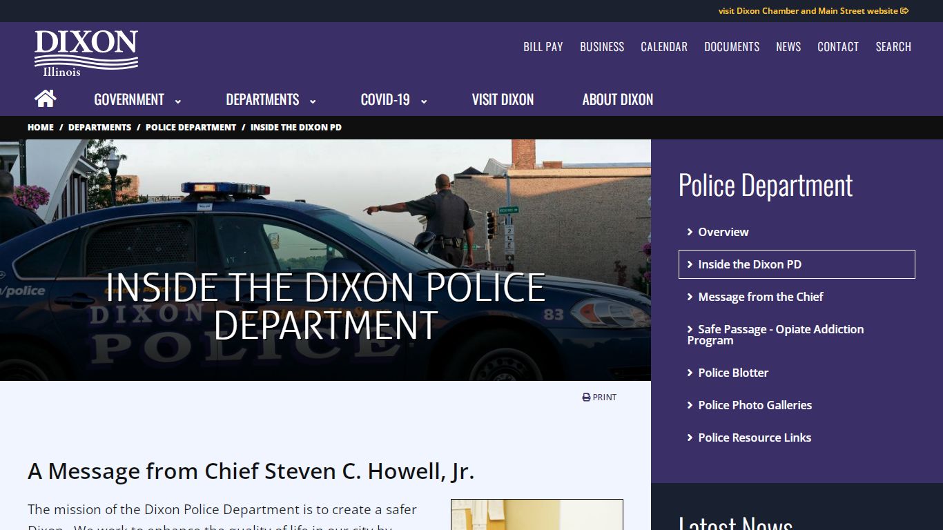 Inside the Dixon Police Department - Dixon, Illinois